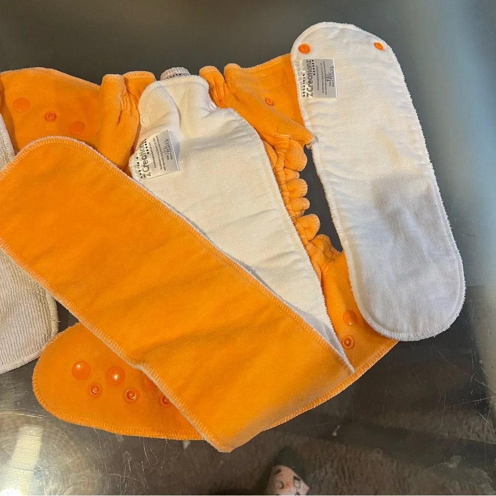 Colorful girls Cloth Diaper Set of 2